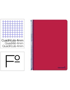 CI | Cuaderno espiral liderpapel folio smart tapa blanda...