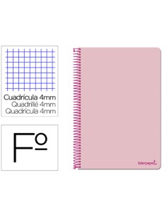 CI | Cuaderno espiral liderpapel folio smart tapa blanda...