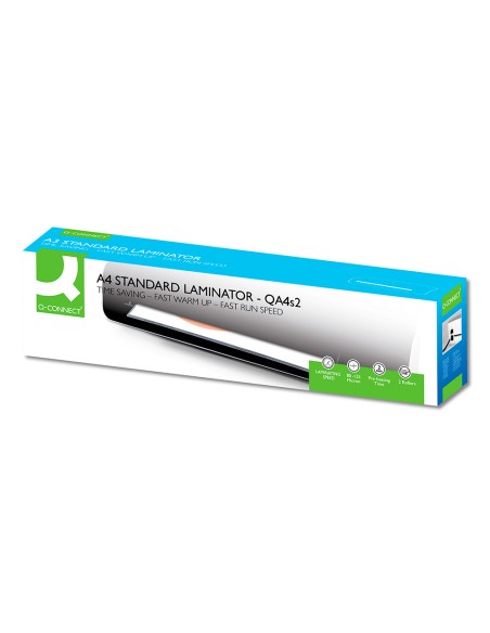 CI | Plastificadora q-connect kf17001 din a4 estandar 2 rodillos