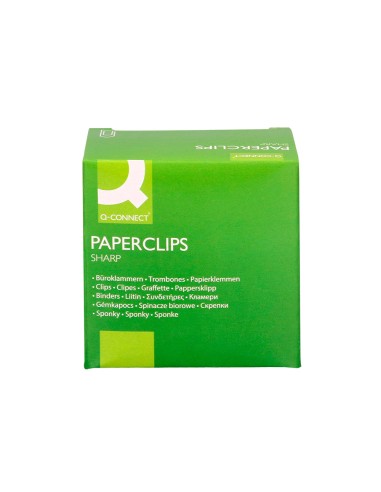 CI | Clips niquelados q-connect nº4 50 mm caja...