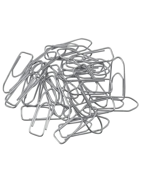 CI | Clips niquelados q-connect nº4 50 mm caja de 100