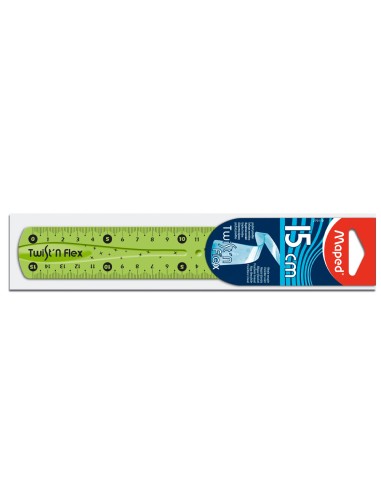 CI | Regla maped plastico flexible de 15 cm colores surtidos