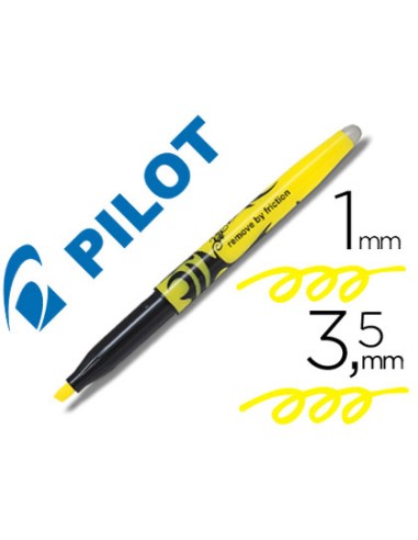 CI | Rotulador pilot frixion light borrable punta de fibra color amarillo