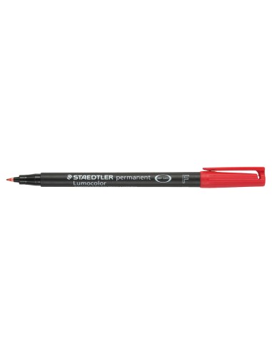 CI | Rotulador lumocolor retroproyeccion punta de fibrapermanente 318-2 rojo punta fina redonda 0.6 mm