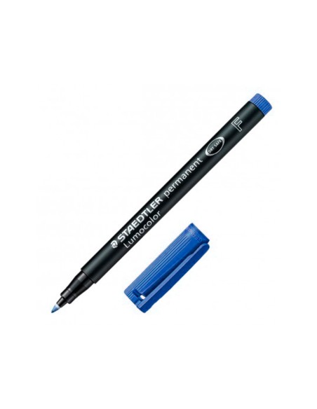 CI | Rotulador lumocolor retroproyeccion punta de fibrapermanente 318-3 azul punta fina redonda 0.6 mm
