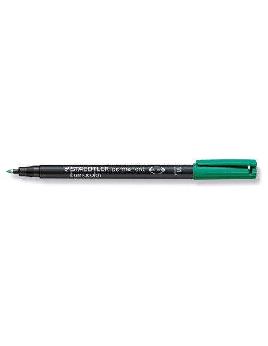 CI | Rotulador lumocolor retroproyeccion punta de fibrapermanente 318-5 verde punta fina redonda 0.6 mm