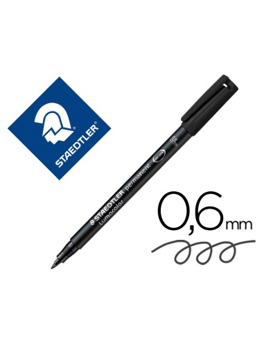 CI | Rotulador lumocolor retroproyeccion punta de fibrapermanente 318-9 negro punta fina redonda 0.6 mm