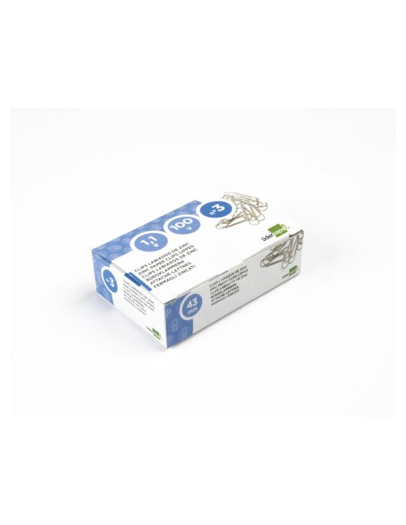 CI | Clips liderpapel n. 3 labiados 43 mm caja de 100 unidades