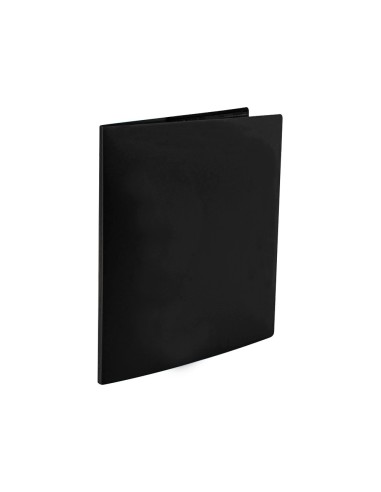 CI | Carpeta liderpapel escaparate 80 fundas polipropileno din a4 negro opaco