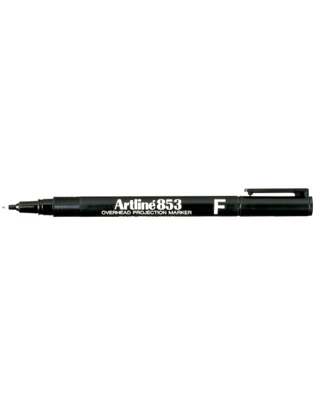 CI | Rotulador artline retroproyeccion punta fibra permanente ek-853 negro -punta redonda 0.5 mm