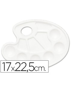 CI | Paleta plastica lidercolor ovalada 10 huecos...