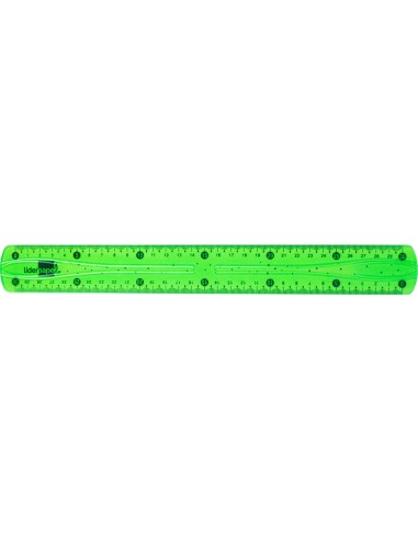 CI | Regla liderpapel plastico flexible de 30 cm colores surtidos