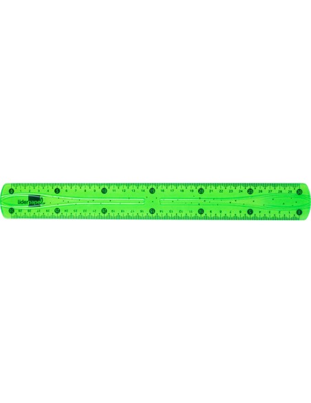 CI | Regla liderpapel plastico flexible de 30 cm colores surtidos