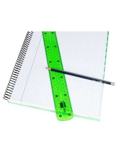 CI | Regla liderpapel plastico flexible de 30 cm colores surtidos