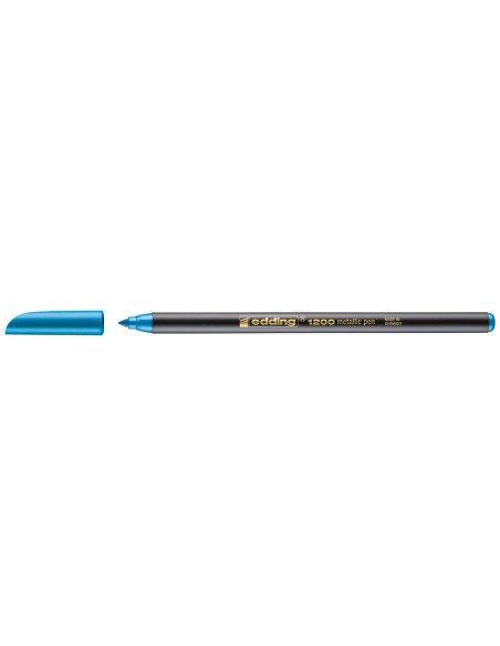 CI | Rotulador edding punta fibra 1200 azul metalizado n 73 punta redonda 1-3 mm