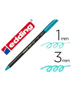 CI | Rotulador edding punta fibra 1200 verde metalizado n...