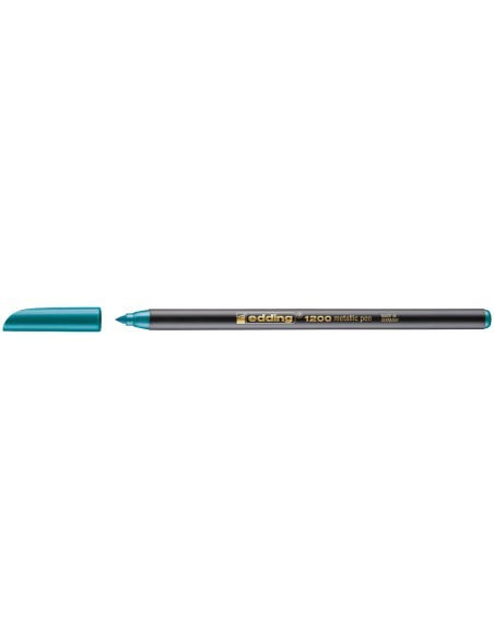 CI | Rotulador edding punta fibra 1200 verde metalizado n 74 punta redondo 0,5 mm