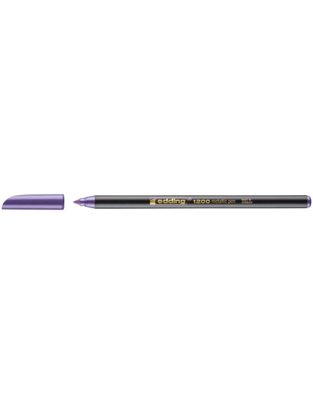 CI | Rotulador edding punta fibra 1200 violeta metalizado n 78 punta redonda 1-3 mm