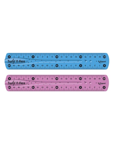 CI | Regla maped plastico flexible de 20 cms colores surtidos