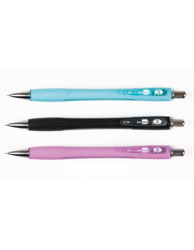 CI | Portaminas liderpapel shaker 0.5 mm con goma sujecion soft y punta retractil colores surtidos