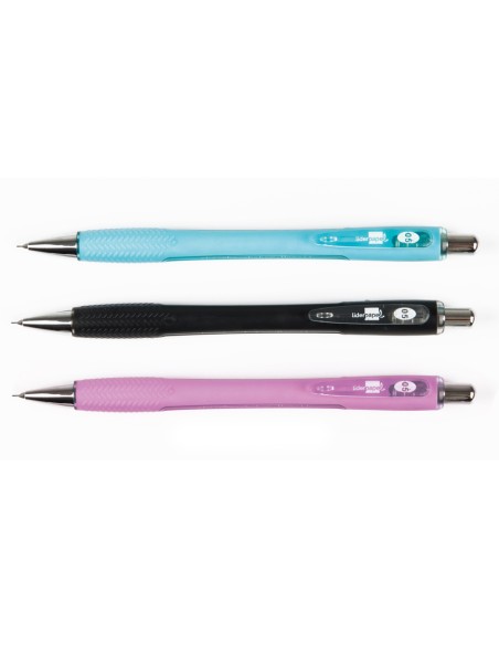 CI | Portaminas liderpapel shaker 0.5 mm con goma sujecion soft y punta retractil colores surtidos