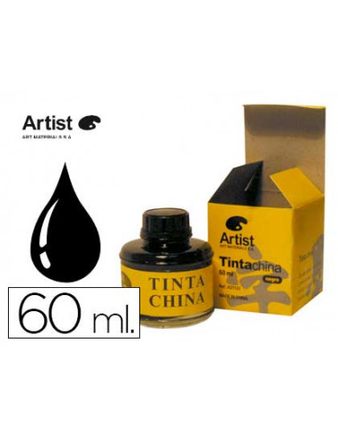 CI | Tinta china artist negra frasco de 60 ml
