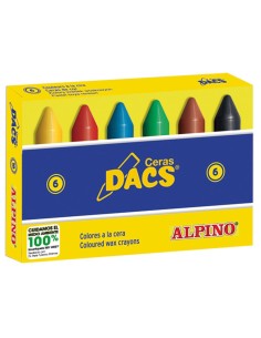 CI | Lapices cera dacs caja de 6 colores 2