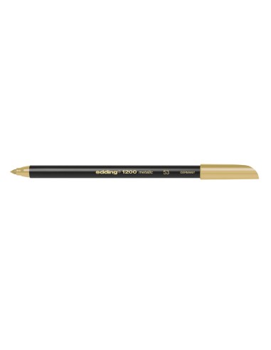 CI | Rotulador edding punta fibra 1200 oro n. 53 -punta redonda 1-3 mm