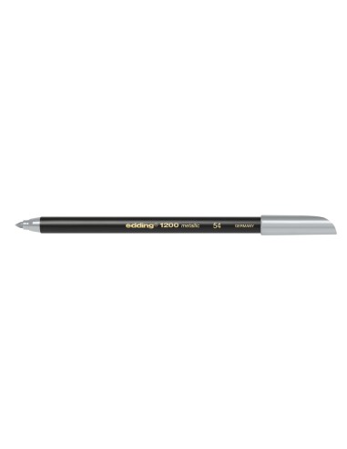 CI | Rotulador edding punta fibra 1200 plata n. 54 -punta redonda 1-3 mm