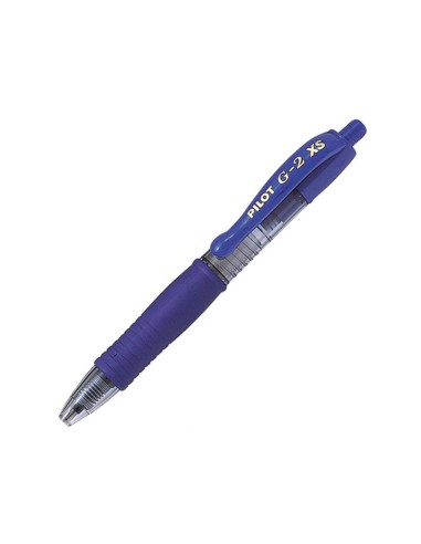 CI | Boligrafo pilot g-2 pixie azul tinta gel retractil sujecion de caucho