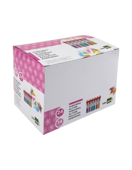 CI | Purpurina liderpapel fantasia colores metalicos pasteles bote de 14 gr