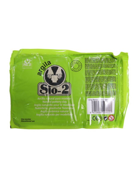 CI | Arcilla sio-2 blanca paquete de 1.5 kg