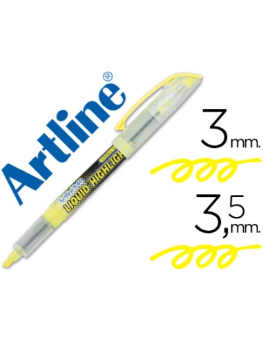 CI | Rotulador artline fluorescente ek-640 amarillo -punta biselada
