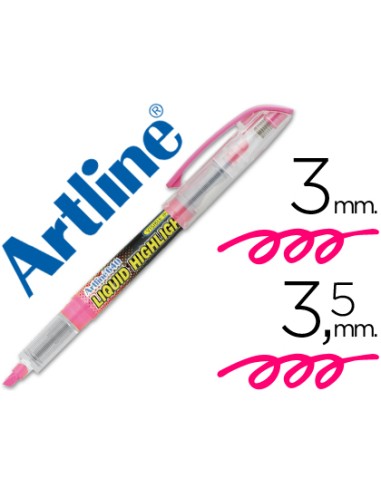 CI | Rotulador artline fluorescente ek-640 rosa -punta biselada