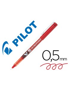 CI | Rotulador pilot punta aguja v-5 rojo 0.5 mm