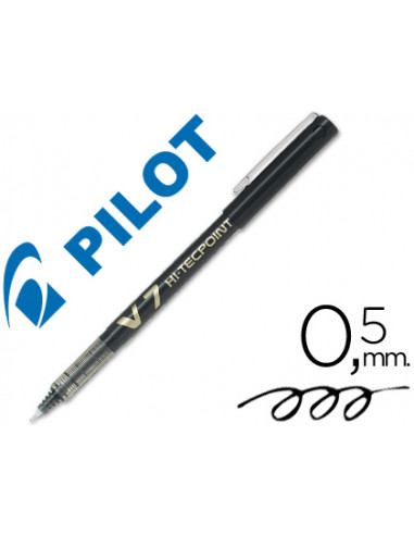 CI | Rotulador pilot punta aguja v-7 negro 0.7 mm