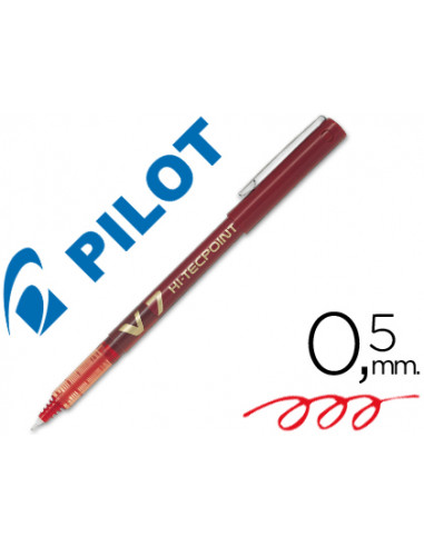 CI | Rotulador pilot punta aguja v-7 rojo 0.7 mm