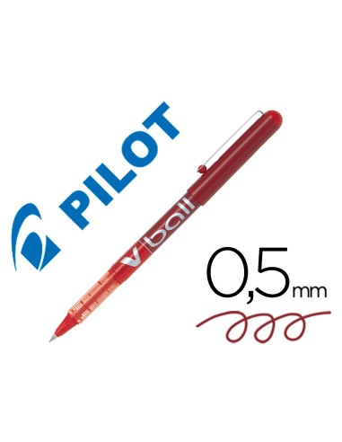 CI | Rotulador pilot roller v-ball rojo 0.5 mm