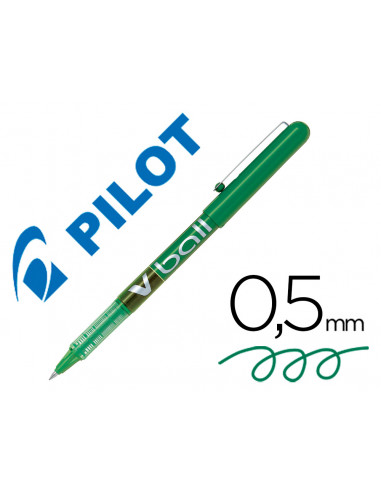 CI | Rotulador pilot roller v-ball verde 0.5 mm