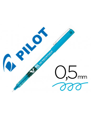 CI | Rotulador pilot punta aguja v-5 azul claro 0.5 mm