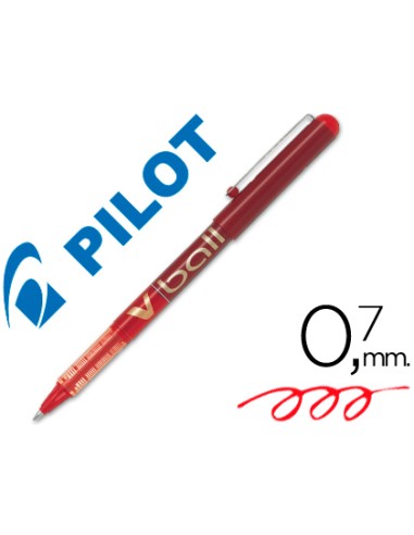 CI | Rotulador pilot roller v-ball rojo 0.7 mm