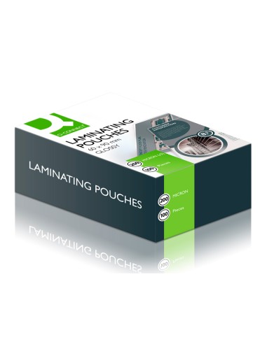 CI | Bolsa de plastificar q-connect 90 x 60 mm 200 mc carnet de nif caja de 100 unidades