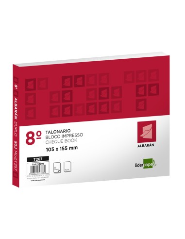 CI | Talonario liderpapel albaran octavo duplicado apaisado