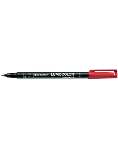 CI | Rotulador lumocolor retroproyeccion punta de fibrapermanente 313-2 rojo punta super fina redonda 0.4 mm