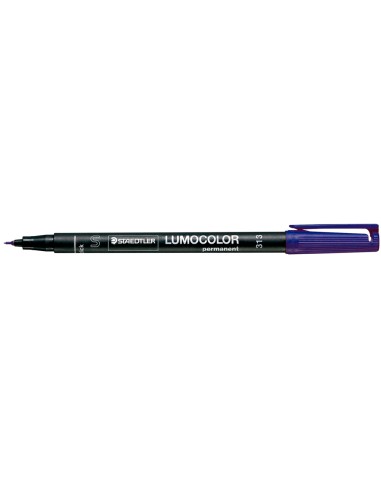 CI | Rotulador lumocolor retroproyeccion punta de fibrapermanente 313-3 azul punta super fina redonda 0.4 mm