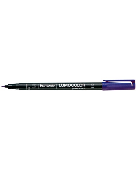 CI | Rotulador lumocolor retroproyeccion punta de fibrapermanente 313-3 azul punta super fina redonda 0.4 mm