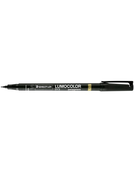 CI | Rotulador lumocolor retroproyeccion punta de fibrapermanente 313-9 negro punta super fina redonda 0.4 mm