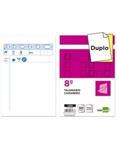 CI | Talonario liderpapel camarero 8º original y copia...