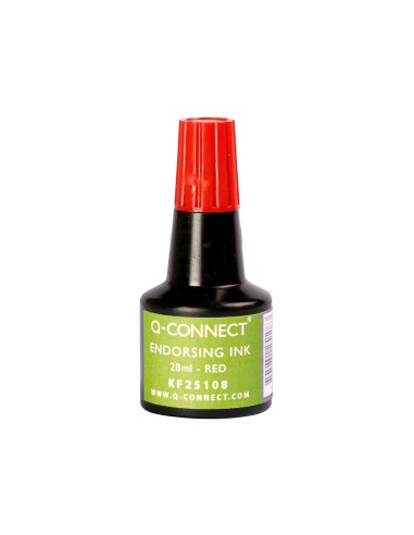 CI | Tinta tampon q-connect rojo -frasco de 28 ml