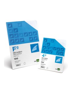 CI | Recambio liderpapel folio 100 h 4tf-10 liso 4 taladros 2